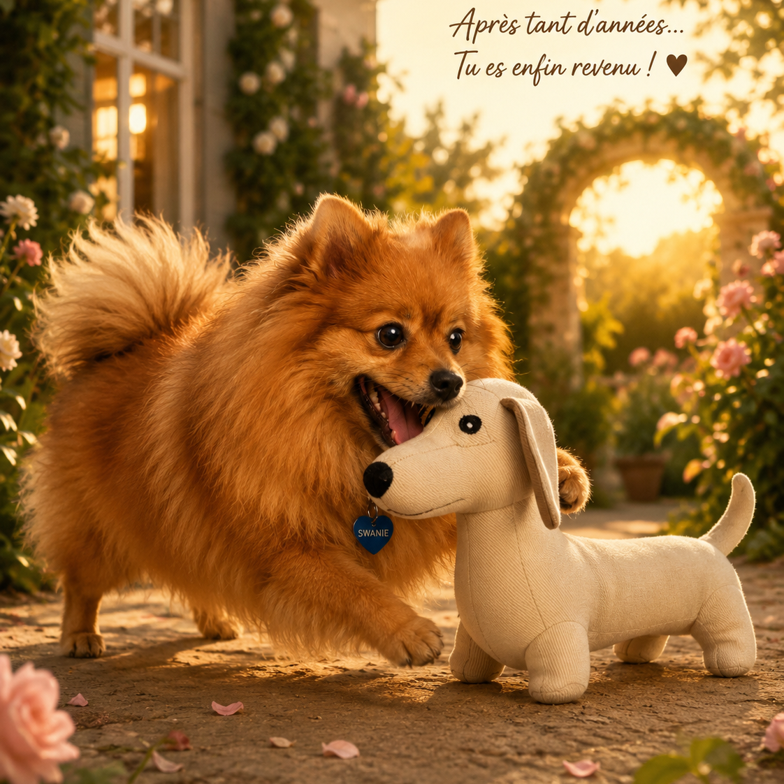 Doudou Nougat – Jouet peluche pour petit Chien – Image 4