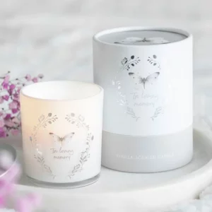 Bougie hommage Papillon pour un Souvenir éternel de ton compagnon