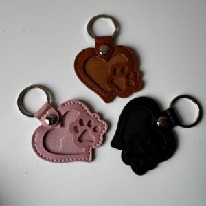 Porte-clés Mémorial Cœur à remplir avec les poils de votre compagnon