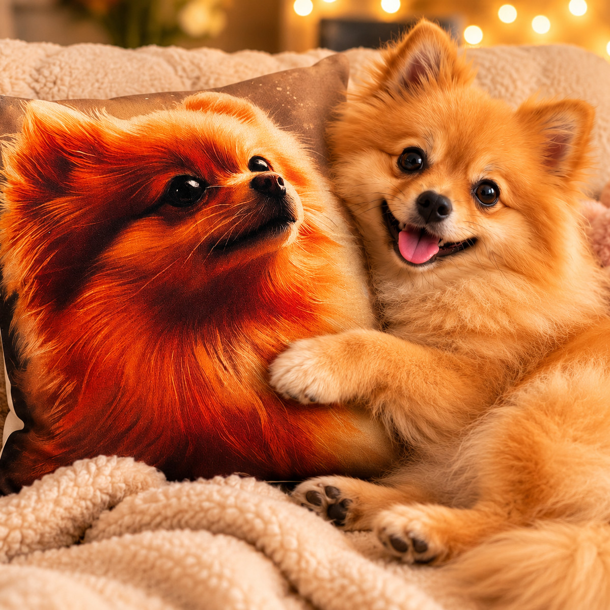Housse de coussin Spitz Pomeranian "Sally" – Image 2