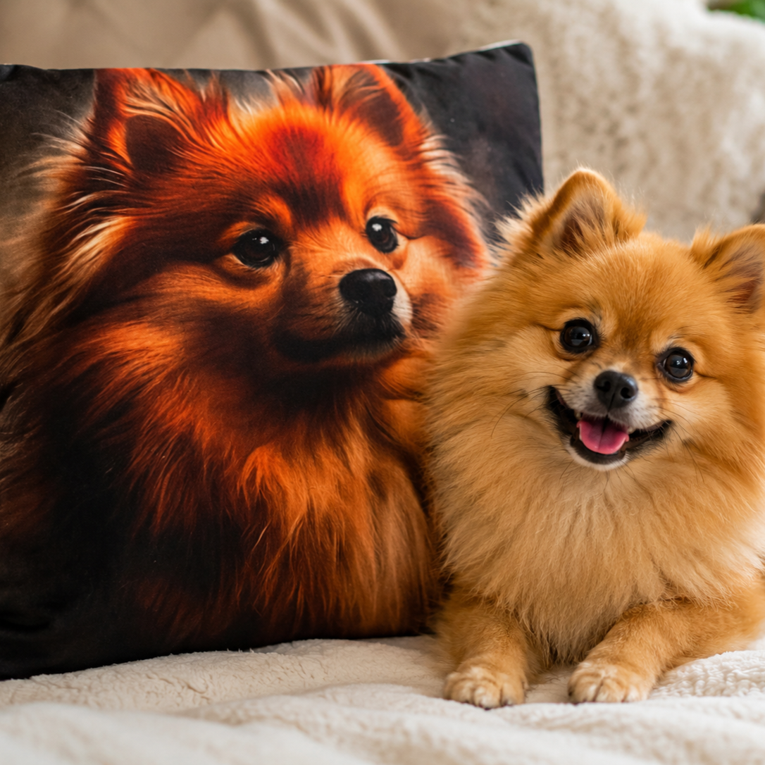 Housse de Coussin spitz Pomeranian "Sookie" – Image 2