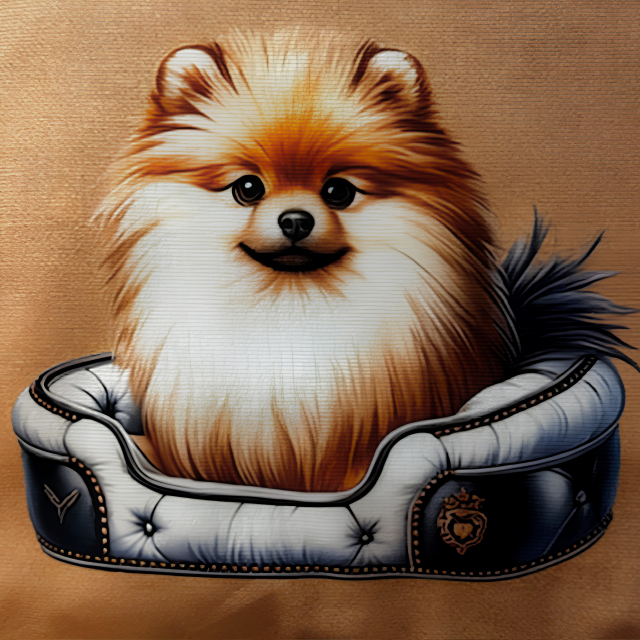Housse de coussin Spitz Pomeranian "Suzie" – Image 3