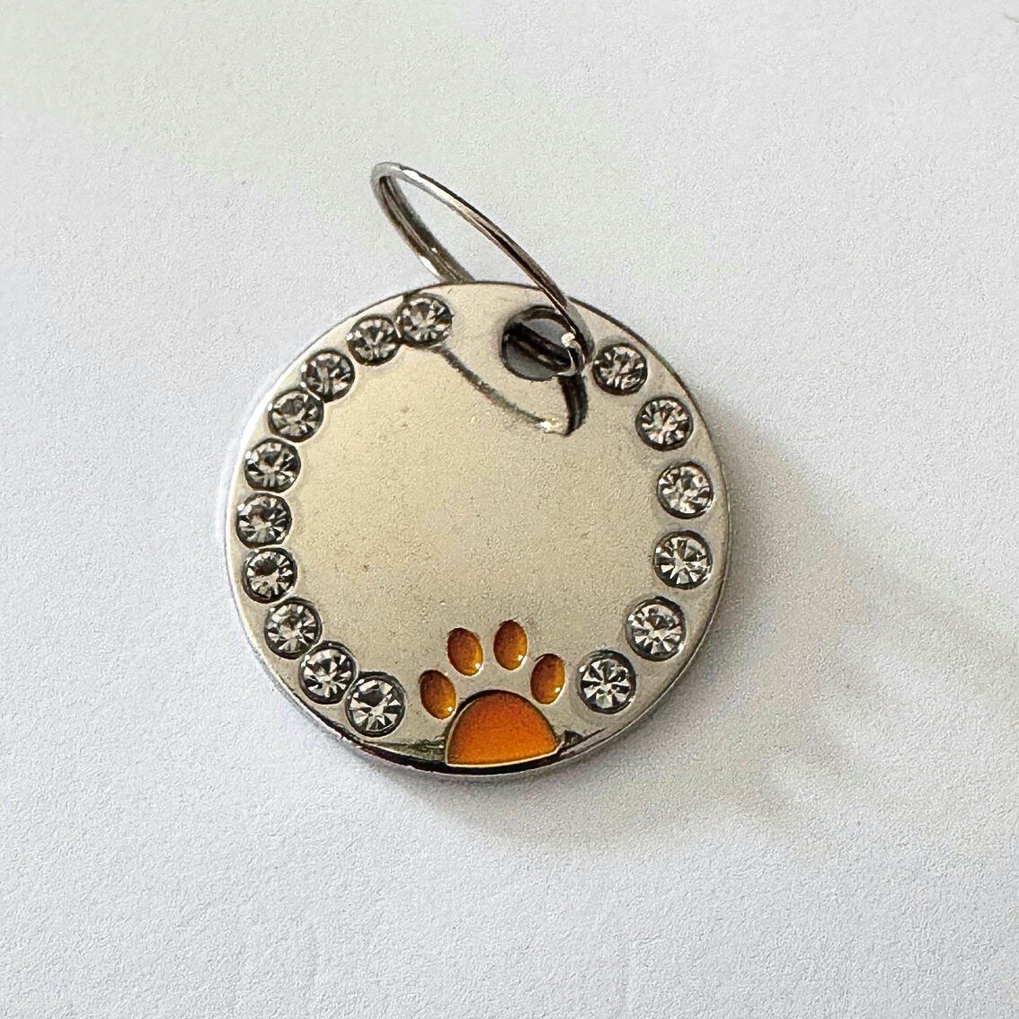 Médaille ronde à strass personnalisable pour collier – Image 10