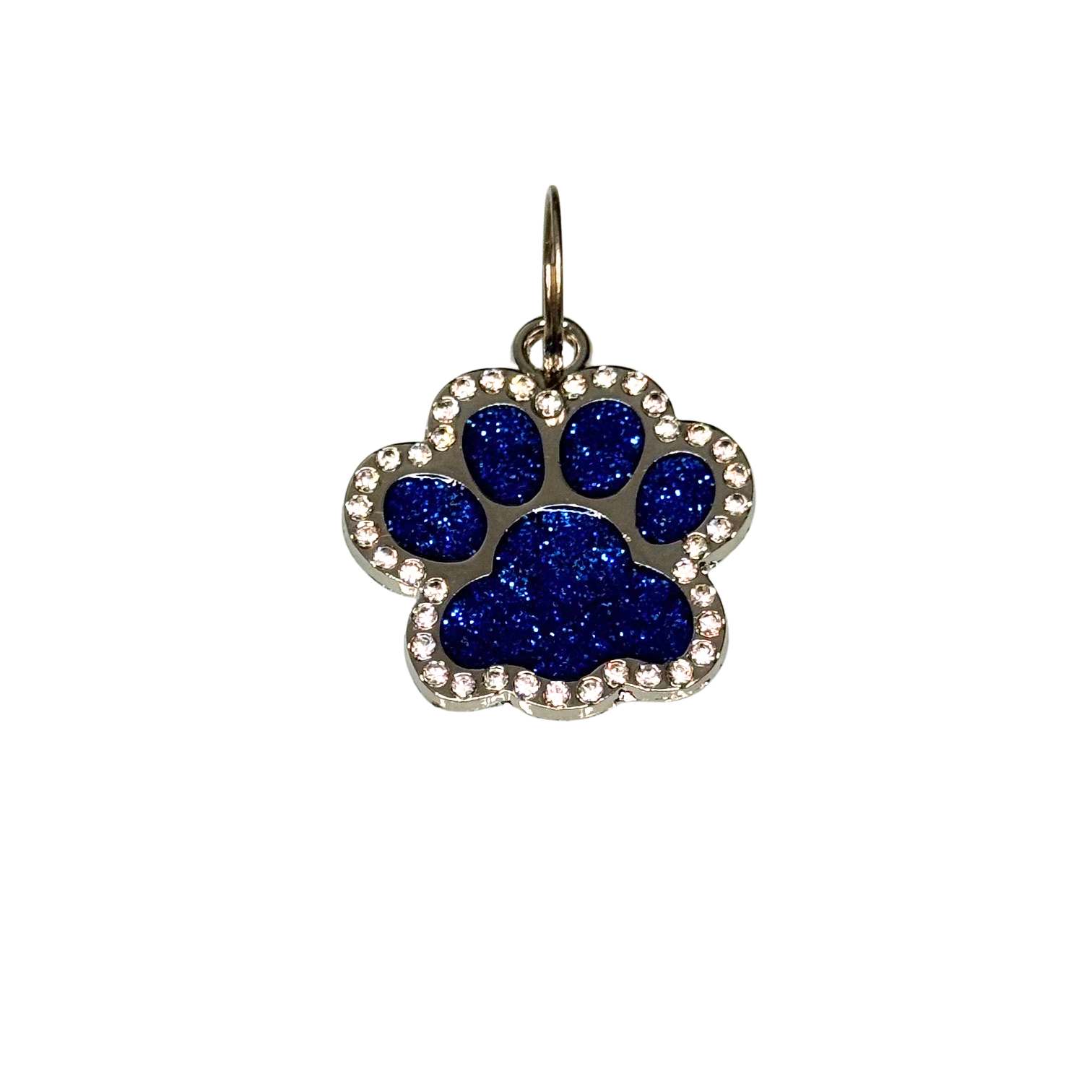 Médaille patte de chien à strass personnalisable pour collier – Image 3