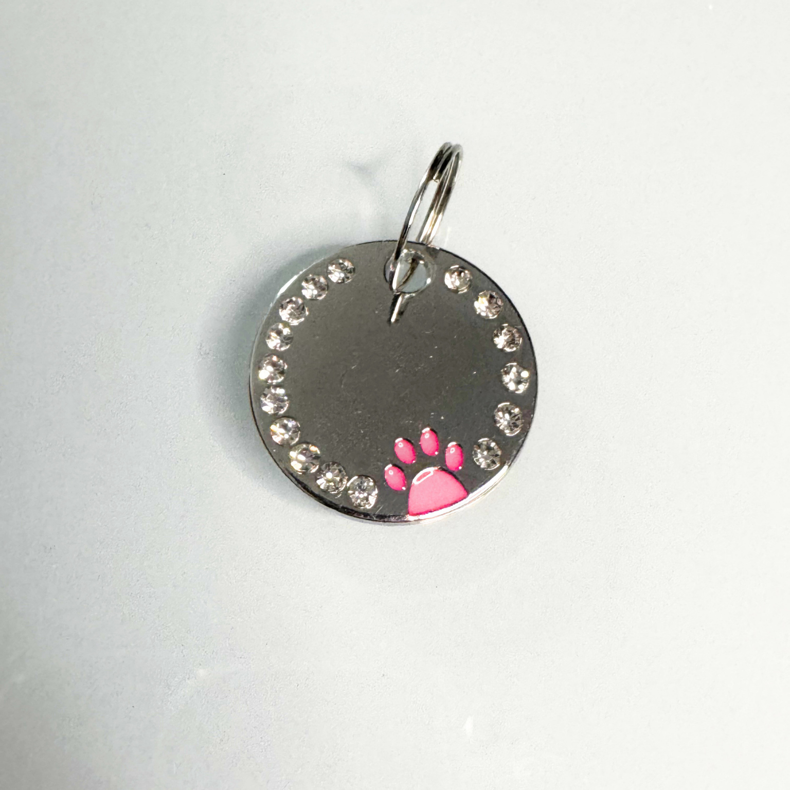 Médaille ronde à strass personnalisable pour collier – Image 13