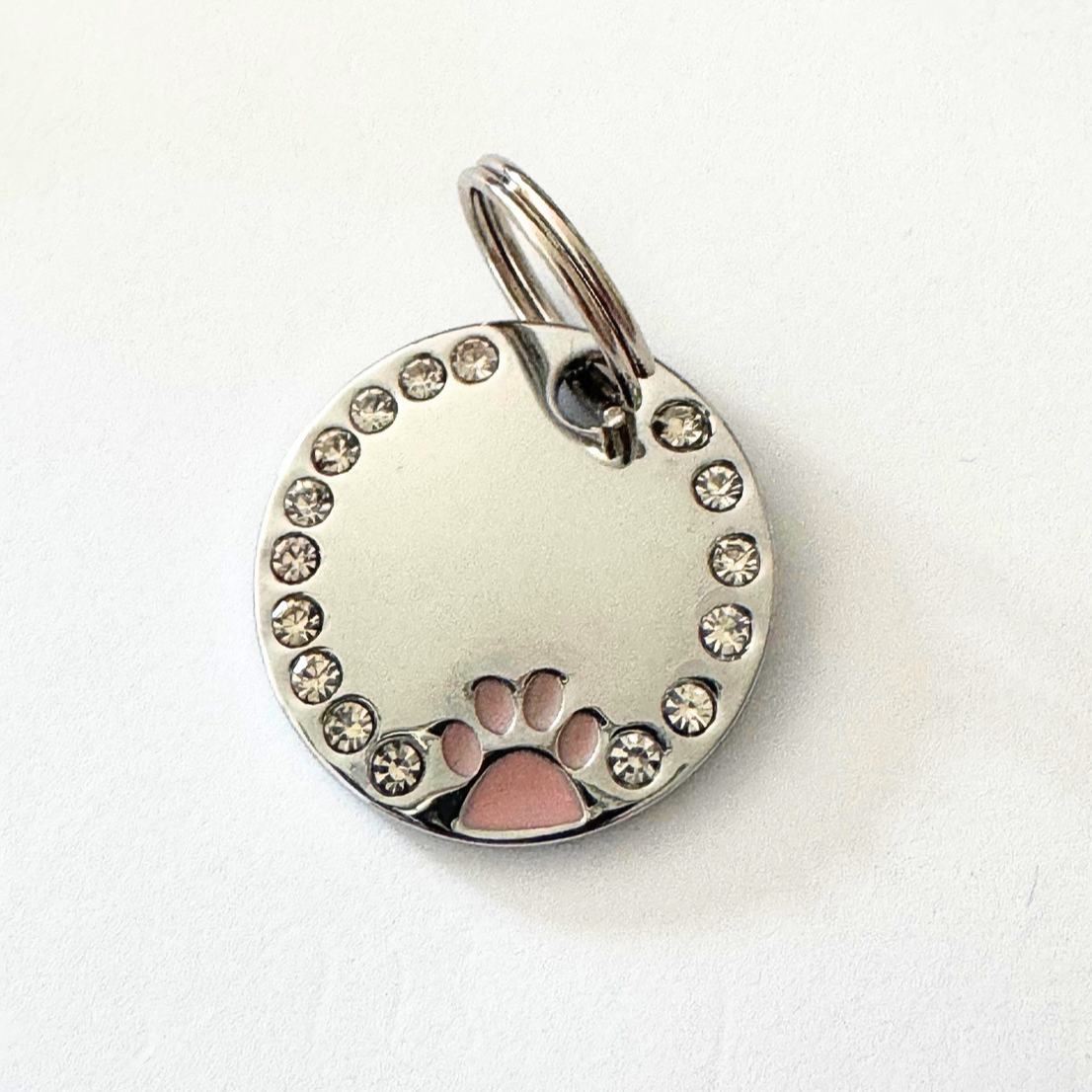 Médaille ronde à strass personnalisable pour collier – Image 6