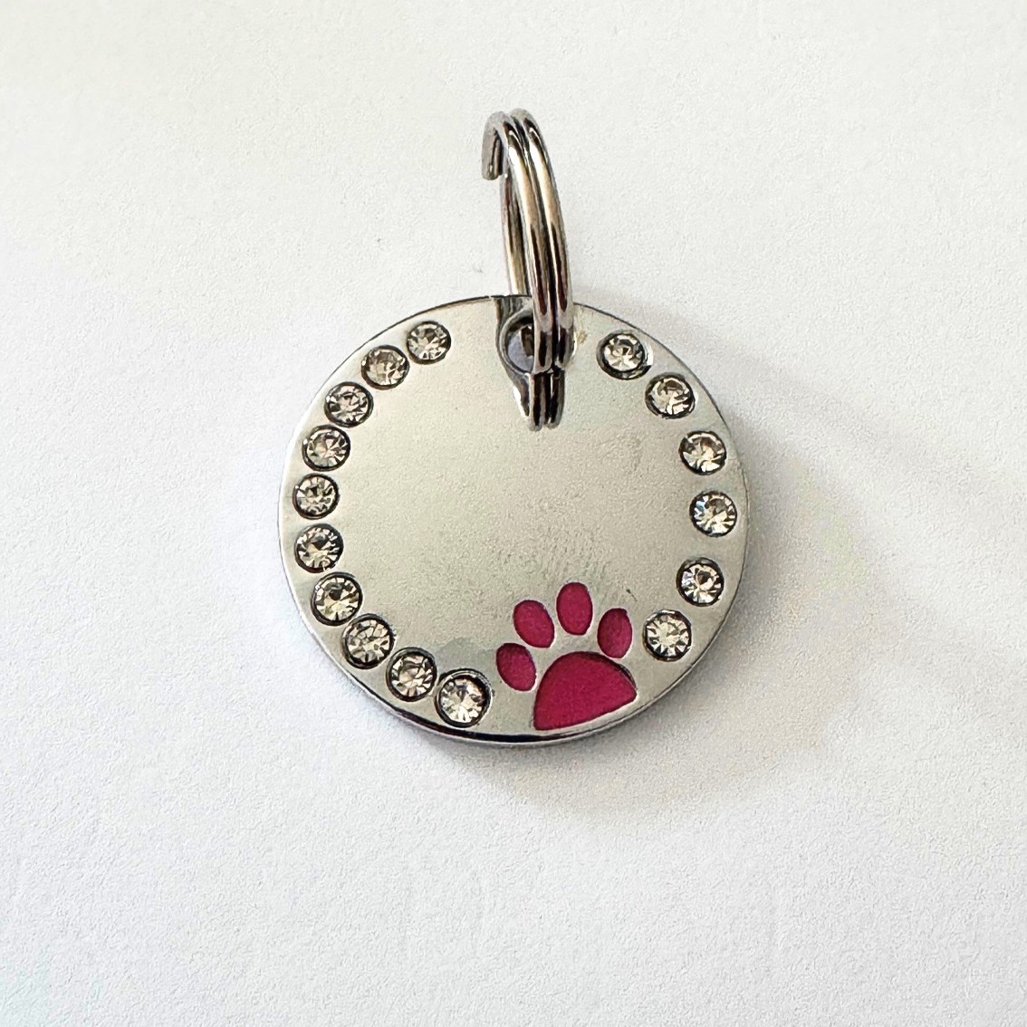 Médaille ronde à strass personnalisable pour collier – Image 5