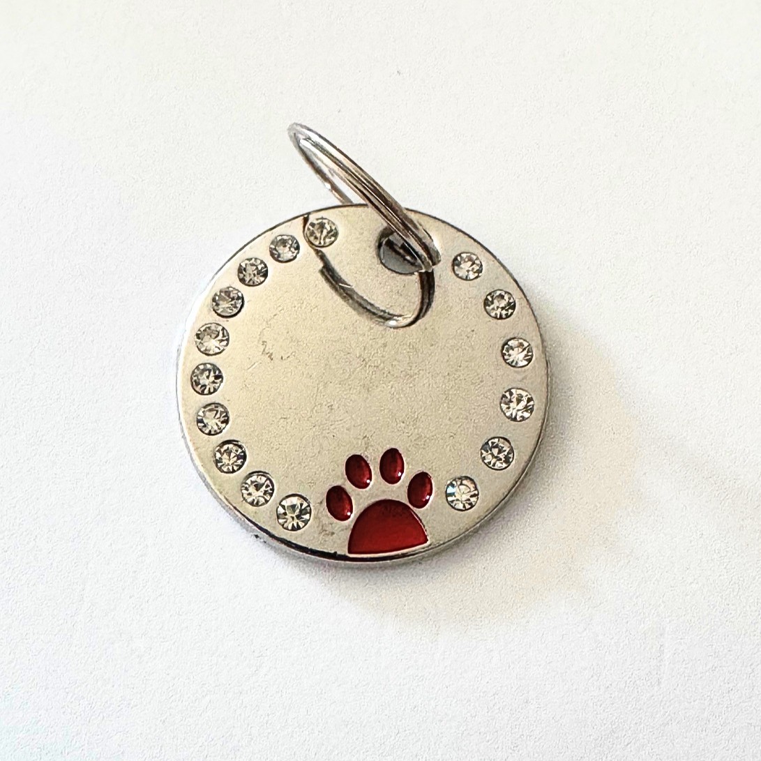 Médaille ronde à strass personnalisable pour collier – Image 9