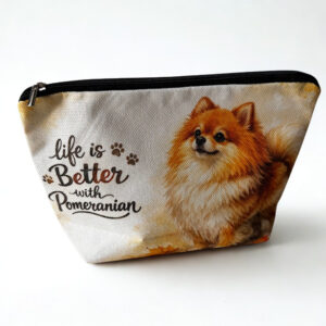 Pochette trousse Pomeranian Spitz "Chipie"