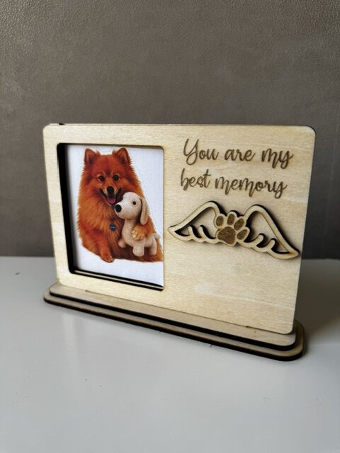 cadre photo souvenir en bois – Image 2