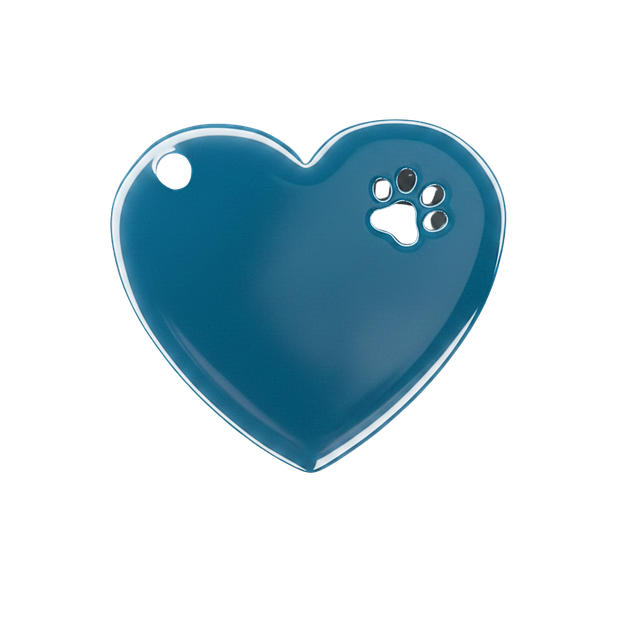 Médaille coeur empreinte personnalisable pour collier – Image 6