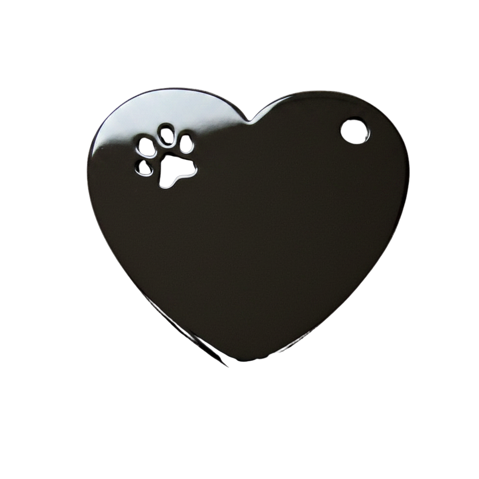 Médaille coeur empreinte personnalisable pour collier – Image 4