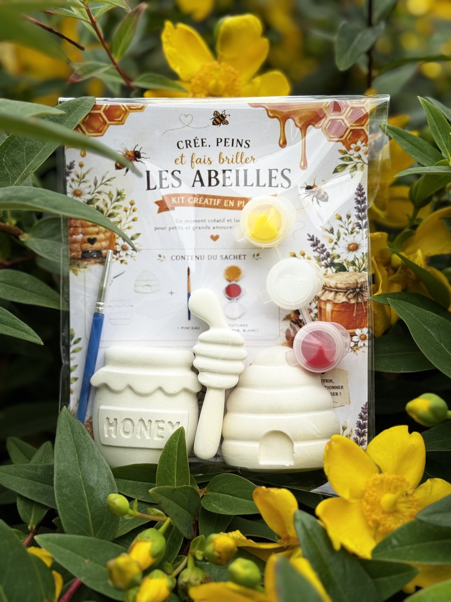 Kit créatif de peinture sur plâtre Les Abeilles