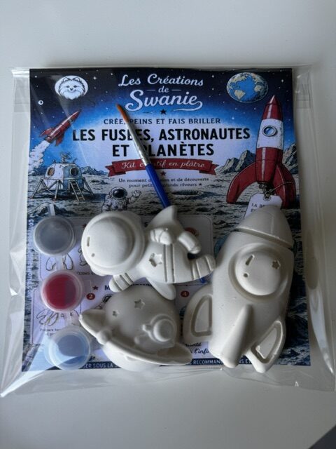 Kit créatif de peinture sur plâtre les fusées, astronautes et planètes – Image 2