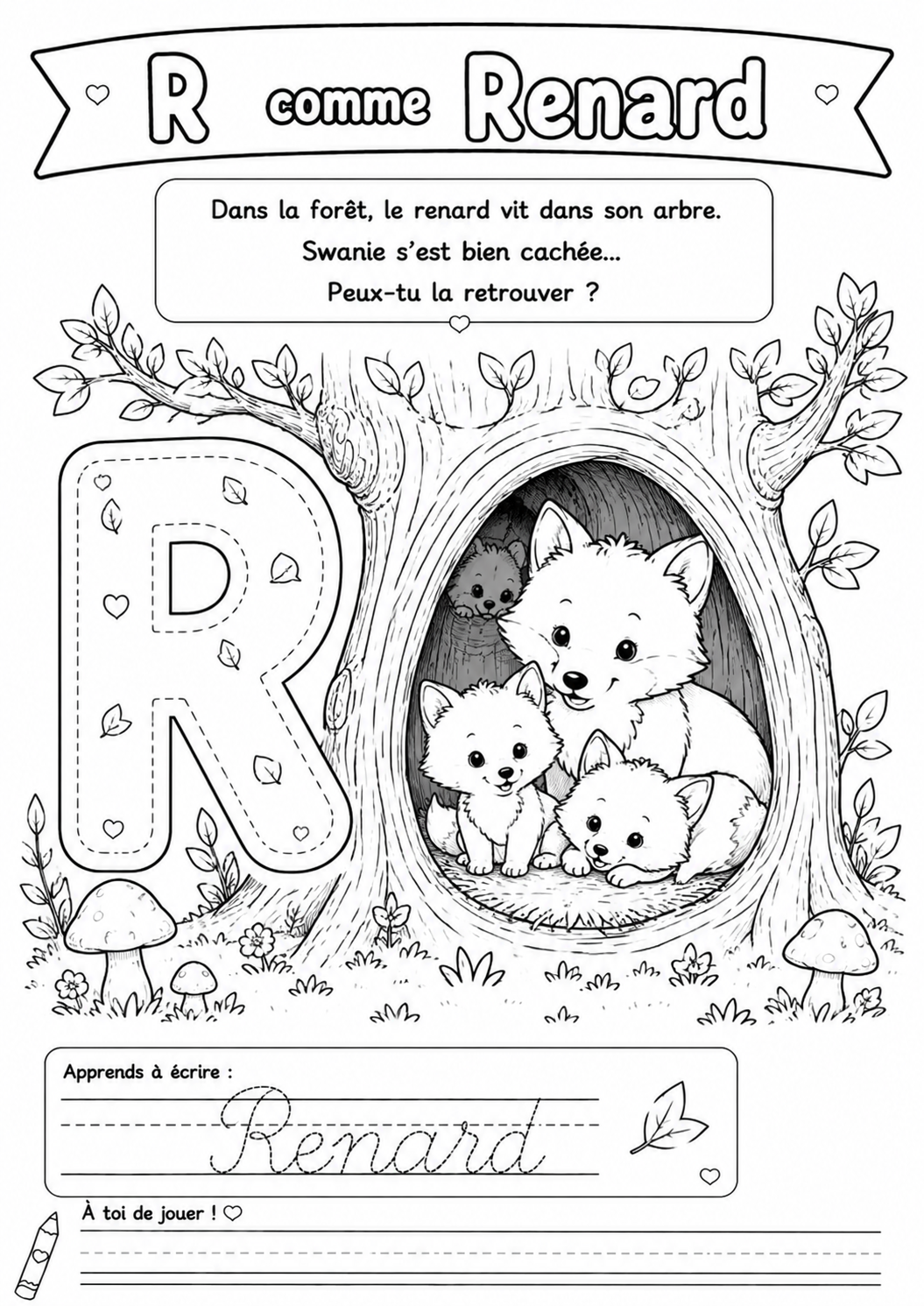 Carnet de Coloriage pour enfant apprendre l'alphabet avec Swanie – Image 4