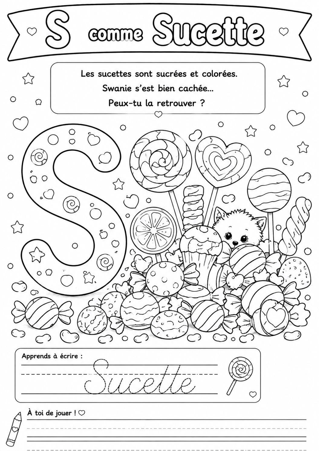 Carnet de Coloriage pour enfant apprendre l'alphabet avec Swanie – Image 5